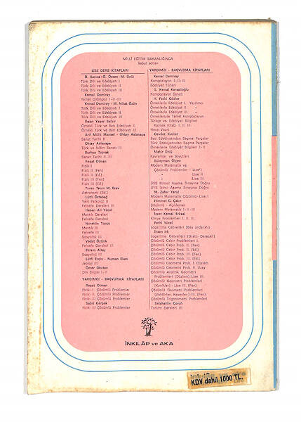 1980's Lise 1-2-3. Sınıf Sözlü Ve Yazılı Anlatım Kompozisyon Kitabı NDR99724 - 3