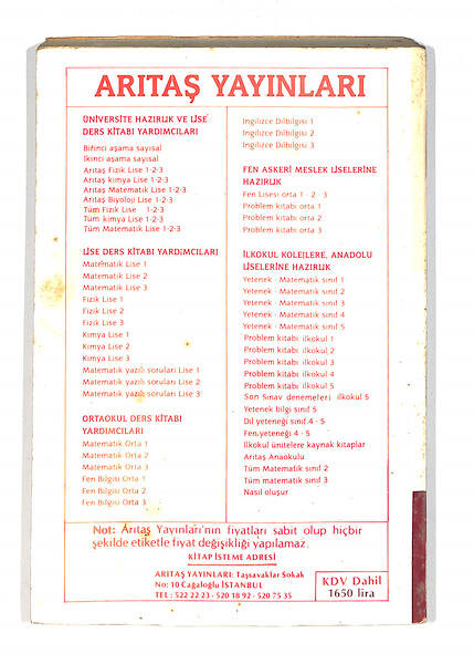 1980's Lise 1-2-3. Sınıf Temel Kimya Ders Kitabı NDR99721 - 3
