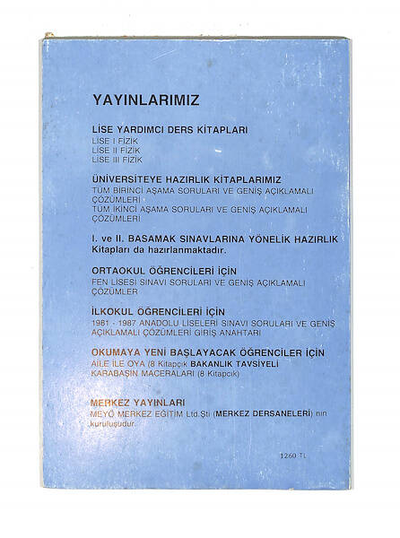 1980's Lise 1.Sınıf Fizik Ders Kitabı NDR99729 - 3