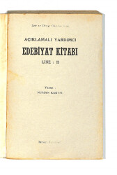 1980's Lise 2.Sınıf Açıklamalı Yardımcı Edebiyat Kitabı NDR99800 - 2