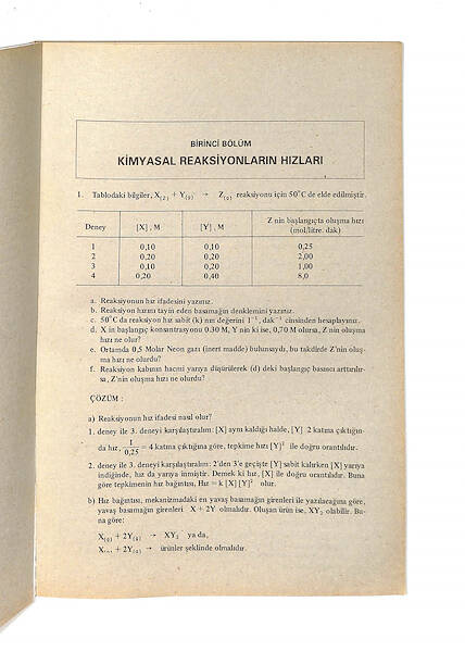 1980's Lise 2.Sınıf Çözümlü Kimya Kitabı NDR99802 - 2