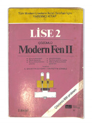1980's Lise 2.Sınıf Çözümlü Modern Fen Bilgisi Yardımcı Kitabı *Çözümlü 600 Problem* NDR99805 - 1