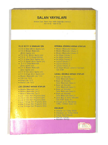 1980's Lise 2.Sınıf Ders Kitabına Paralel Tam Anlatımlı,Çözümlü,Alıştırmalı Modern Matematik Kitabı NDR99797 - 3