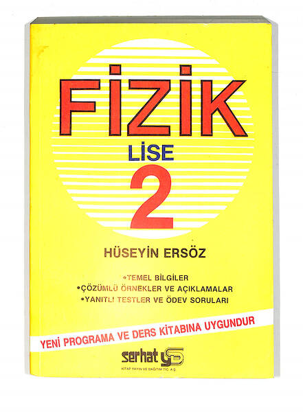 1980's Lise 2.Sınıf Fizik Kitabı *Çözümlü Örnekler Ve Açıklamalar* NDR99788 - 1
