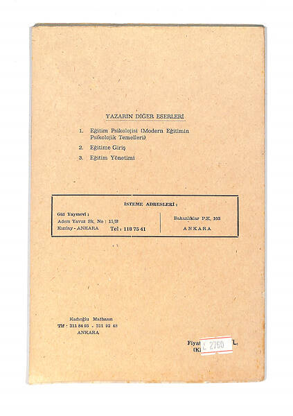 1980's Lise 2.Sınıf Psikoloji Ders Kitabı NDR99790 - 3