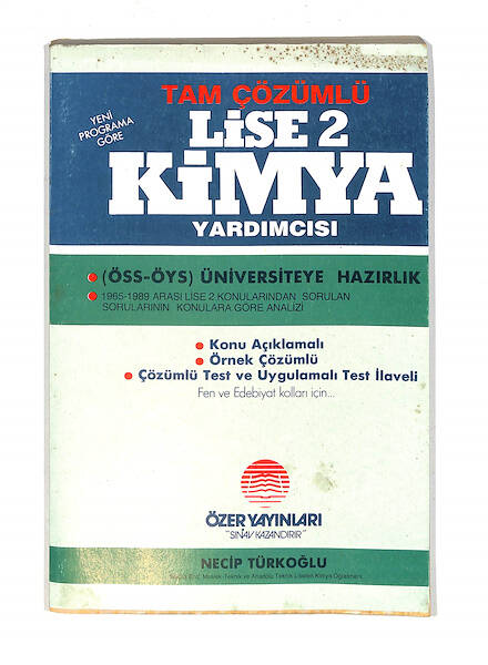 1980's Lise 2.Sınıf Tam Çözümlü Kimya Yardımcısı *Konu Anlatımlı,Örnek Çözümlü* NDR99807 - 1