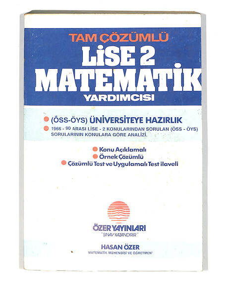 1980's Lise 2.Sınıf Tam Çözümlü Matematik Yardımcısı *Konu Açıklamalı,Örnek Çözümlü* NDR99806 - 1
