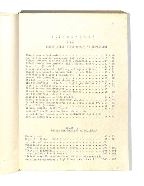 1980's Lise 2.Sınıf Tam Çözümlü Matematik Yardımcısı *Konu Açıklamalı,Örnek Çözümlü* NDR99806 - 2