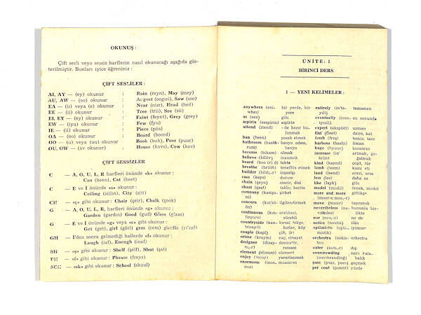 1980's Lise 2.Sınıf Türkçe Karşılıklarıyle Herkes İçin Yardımcı İngilizce Dersleri Kitabı NDR99811 - 2
