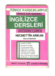 1980's Lise 2.Sınıf Türkçe Karşılıklarıyle Herkes İçin Yardımcı İngilizce Dersleri Kitabı NDR99811 - 4