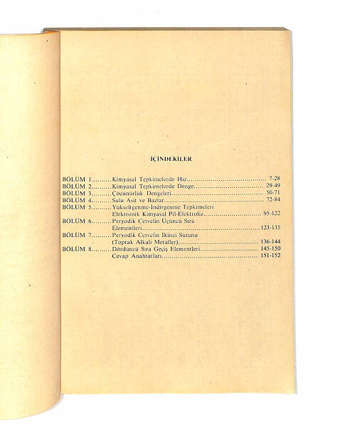 1980's Lise 2.Sınıf Yeni Programa Göre Kimya Kitabı NDR99795 - 2