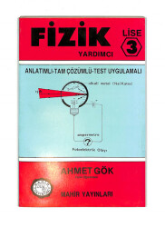 1980's Lise 3.Sınıf Anlatımlı-Çözümlü-Test Uygulamalı Fizik Yardımcı Kitabı NDR99773 - Gökçekoleksiyon