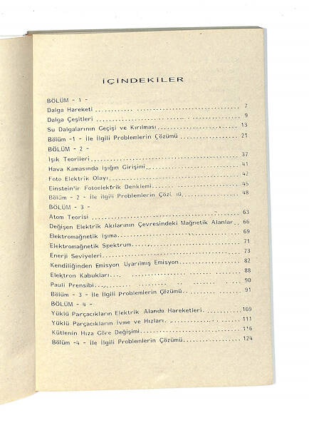1980's Lise 3.Sınıf Anlatımlı-Çözümlü-Test Uygulamalı Fizik Yardımcı Kitabı NDR99773 - 2