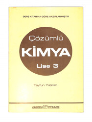 1980's Lise 3.Sınıf Çözümlü Kimya Kitabı NDR99782 - 4