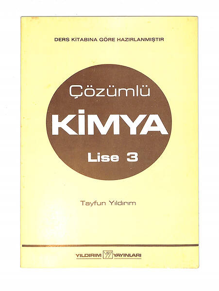 1980's Lise 3.Sınıf Çözümlü Kimya Kitabı NDR99782 - 4