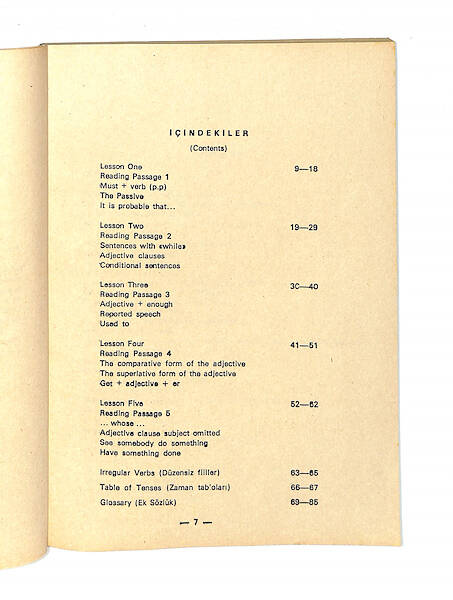 1980's Lise 3.Sınıf İngilizce Yardımcı Ders Kitabı NDR99770 - 2