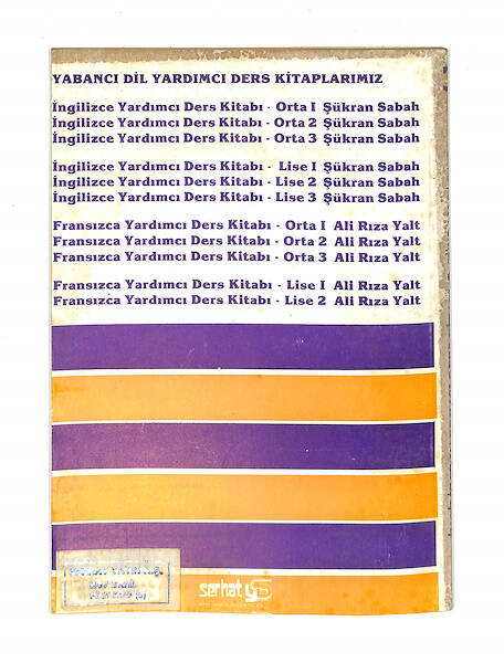 1980's Lise 3.Sınıf İngilizce Yardımcı Ders Kitabı NDR99770 - 3