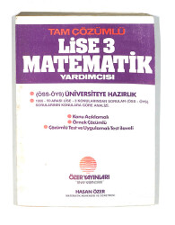 1980's Lise 3.Sınıf Tam Çözümlü Matematik Yardımcısı Kitabı *Konu Açıklamalı-Örnek Çözümlü* NDR99783 - Gökçekoleksiyon