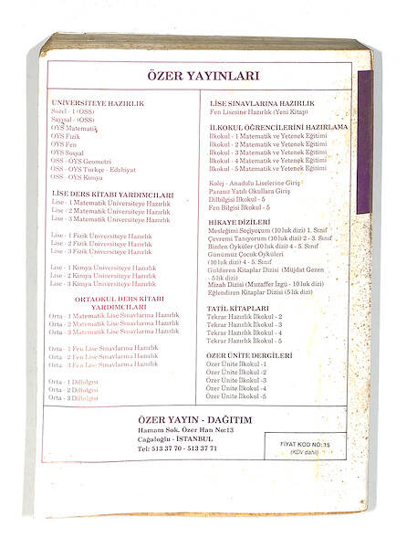 1980's Lise 3.Sınıf Tam Çözümlü Matematik Yardımcısı Kitabı *Konu Açıklamalı-Örnek Çözümlü* NDR99783 - 3