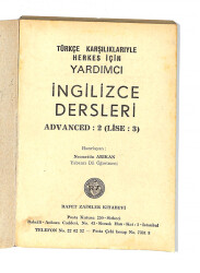 1980's Lise 3.Sınıf Türkçe Karşılıklarıyle Herkes İçin Yardımcı İngilizce Dersleri Kitabı NDR99776 - 2