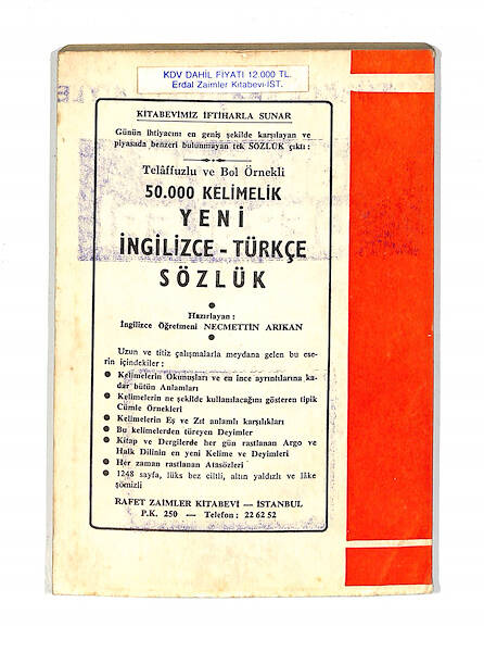 1980's Lise 3.Sınıf Türkçe Karşılıklarıyle Herkes İçin Yardımcı İngilizce Dersleri Kitabı NDR99776 - 3
