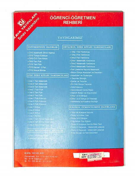 1980's Lise 3.Sınıf Yeni Programa Göre Yazılmış Fizik Yardımcısı Kitabı *Konu Anlatımlı-Tam Çözümlü* NDR99771 - 3