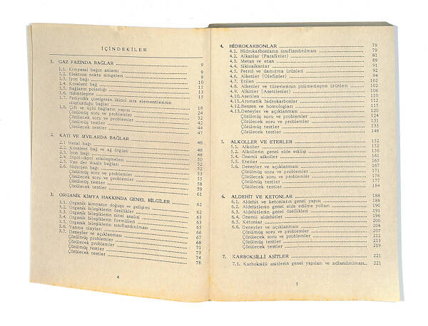 1980's Lise 3.Sınıf Yeni Programa Göre Yazılmış Kimya Yardımcısı Kitabı *Açıklamalı-Çözümlü* NDR99769 - 2