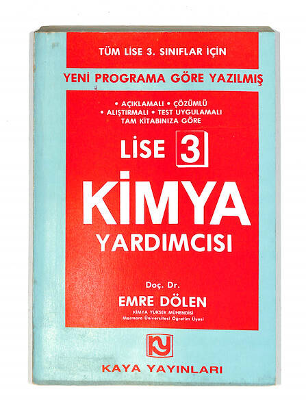 1980's Lise 3.Sınıf Yeni Programa Göre Yazılmış Kimya Yardımcısı Kitabı *Açıklamalı-Çözümlü* NDR99769 - 4