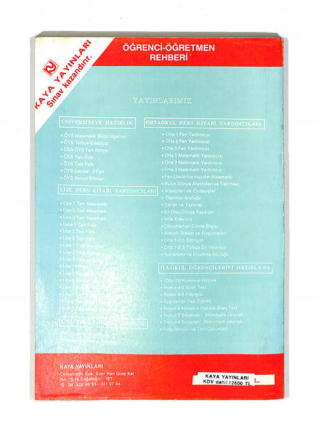 1980's Lise 3.Sınıf Yeni Programa Göre Yazılmış Kimya Yardımcısı Kitabı *Açıklamalı-Çözümlü* NDR99769 - 3