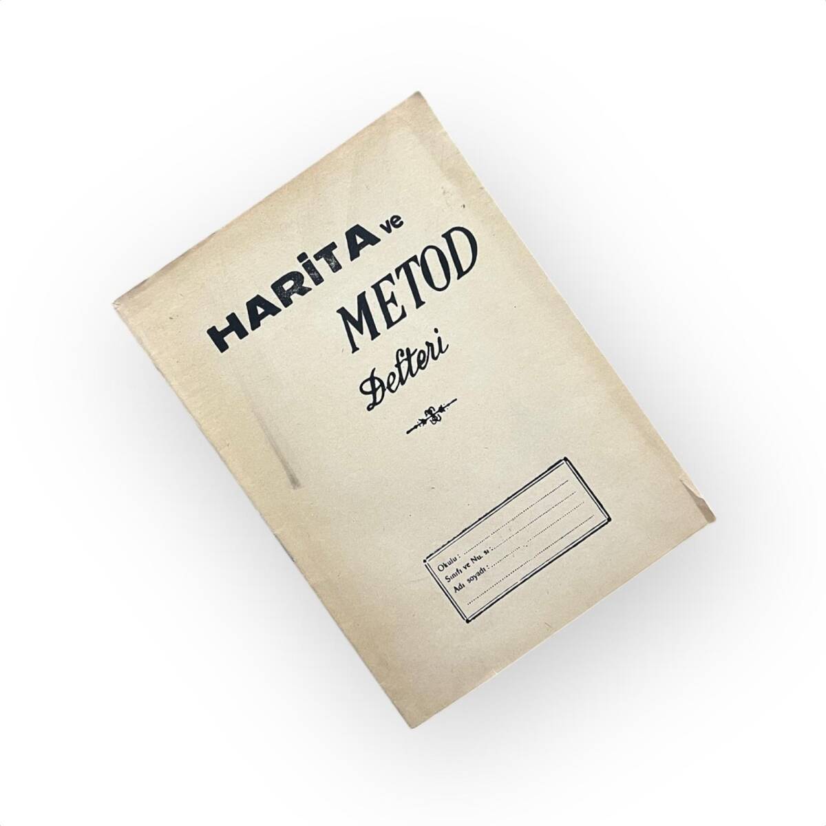 1980s Nostaljik Harita Metod Defteri - 20 Yapraklı #AOB5155 - 4