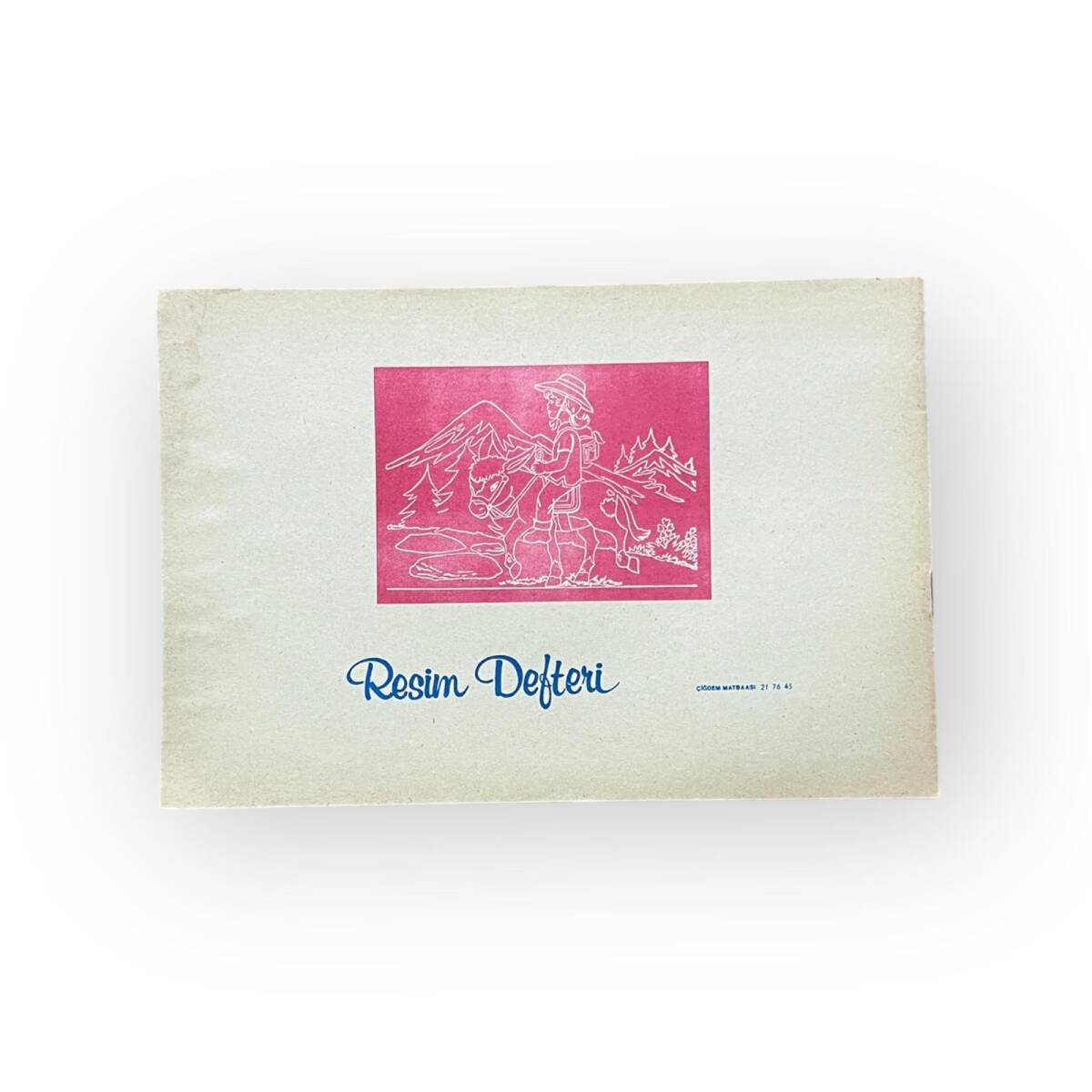 1980s Nostaljik Resim Defteri ( Çiğdem Matbaası ) - 14 Yapraklı #AOB6011 - 3