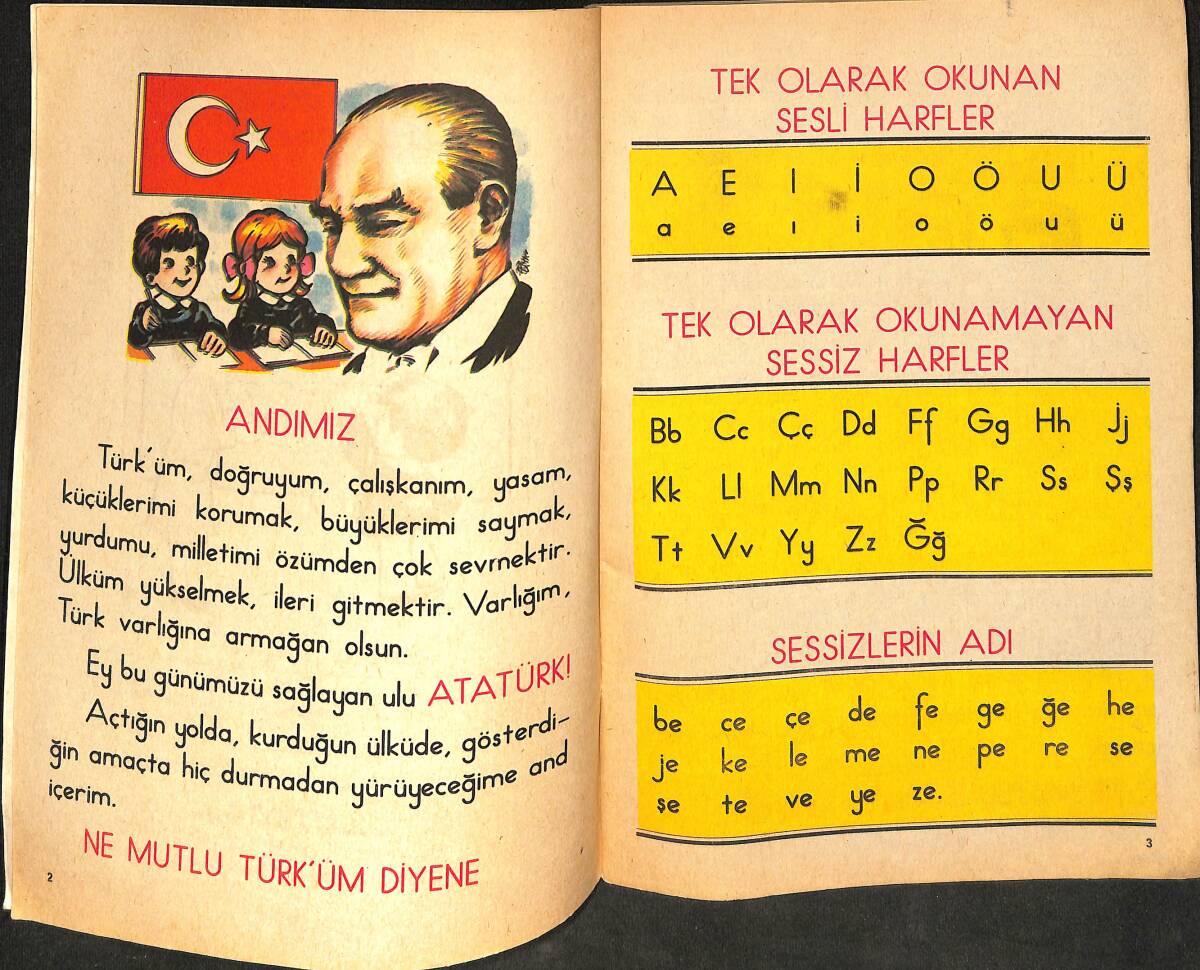 1980's Öğün Hece İle Çabuk Okuma NDR100188 - 2