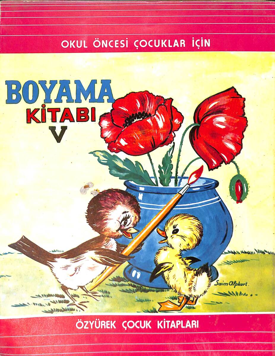 1980's Okul Öncesi Çocuklar İçin Boyama Kitabı 5 NDR101086 - 3