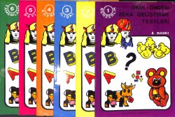 1980's Okul Öncesi Zeka Geliştirme Testleri - Benzerlik, Farklılık, İlişki, Kavram, Sayı, Tamamlama 6'lı Set Boyama Kitabı NDR100555 - 4
