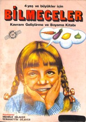 1980's Okul ve Okuma Öncesi Zeka Geliştirme Testleri 4 Yaş ve Büyükler İçin Bilmeceler Kavram Geliştirme ve Boyama Kitabı No: 9A NDR100541 - 1