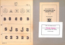 1980's Okul ve Okuma Öncesi Zeka Geliştirme Testleri 5-7 Yaş Benzerlik-Farklılık Boyama Kitabı No: 1B NDR100553 - 2