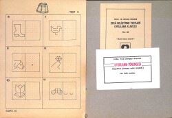 1980's Okul ve Okuma Öncesi Zeka Geliştirme Testleri 5-7 Yaş Bütün-Parça Kavramı Boyama Kitabı No: 2B NDR100551 - 2