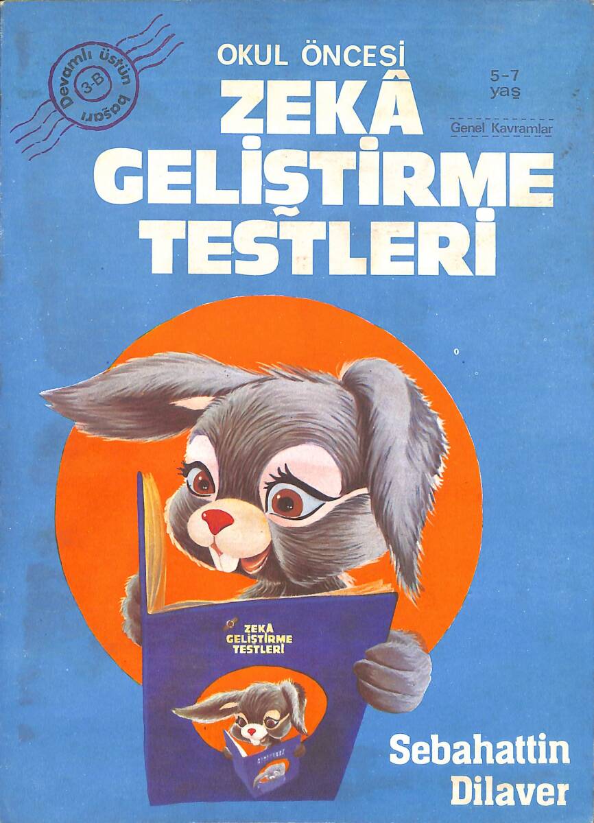 1980's Okul ve Okuma Öncesi Zeka Geliştirme Testleri 5-7 Yaş Genel Kavramlar Boyama Kitabı No: 3B NDR100549 - 4