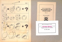 1980's Okul ve Okuma Öncesi Zeka Geliştirme Testleri 5-7 Yaş İlişki Kurma Boyama Kitabı No: 4A NDR100548 - 2