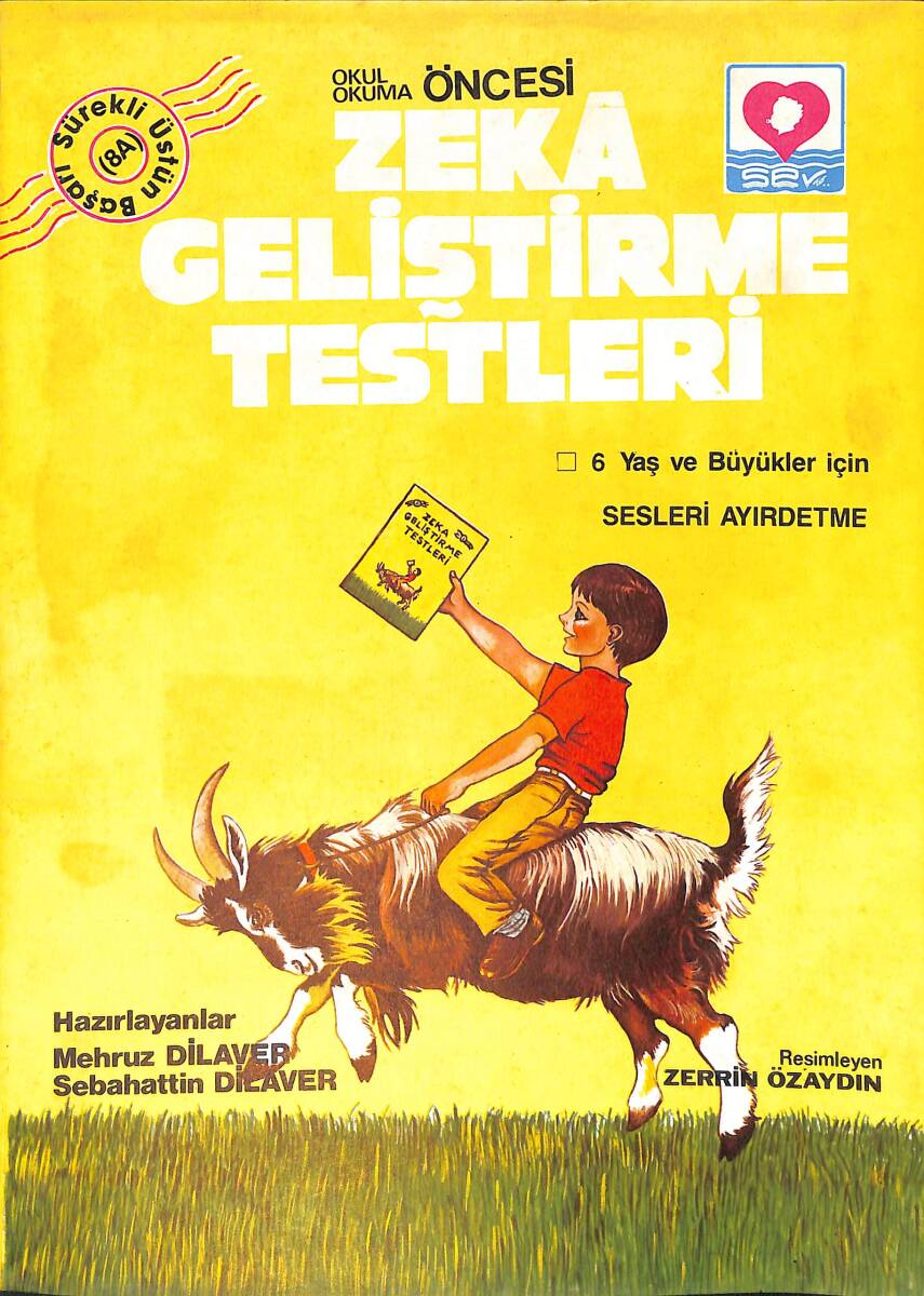 1980's Okul ve Okuma Öncesi Zeka Geliştirme Testleri 6 Yaş ve Büyükler için Sesleri Ayırdetme Boyama Kitabı No: 8A NDR100542 - 1