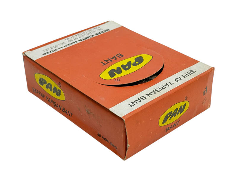 1980's Orijinal Kutusunda PAN Marka Şeffaf Yapışan Bant AOB5200 - 3