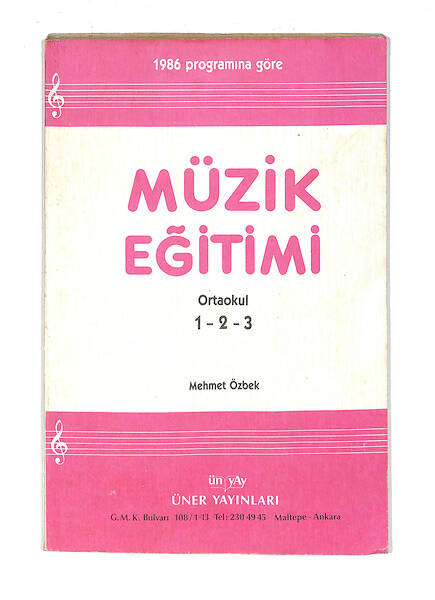 1980's Ortaokul 1-2-3. Sınıflar Müzik Eğitimi Kitabı NDR99760 - 4