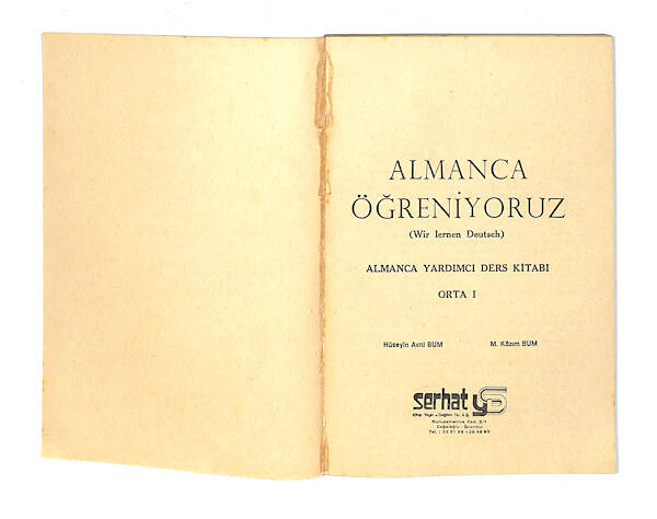 1980's Ortaokul 1.Sınıf Almanca Yardımcı Ders Kitabı NDR99753 - 2