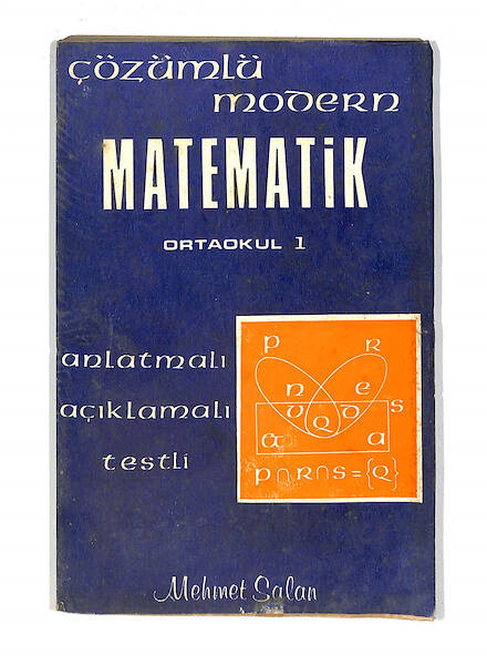 1980's Ortaokul 1.Sınıf Çözümlü Modern Matematik Kitabı NDR99757 - 4