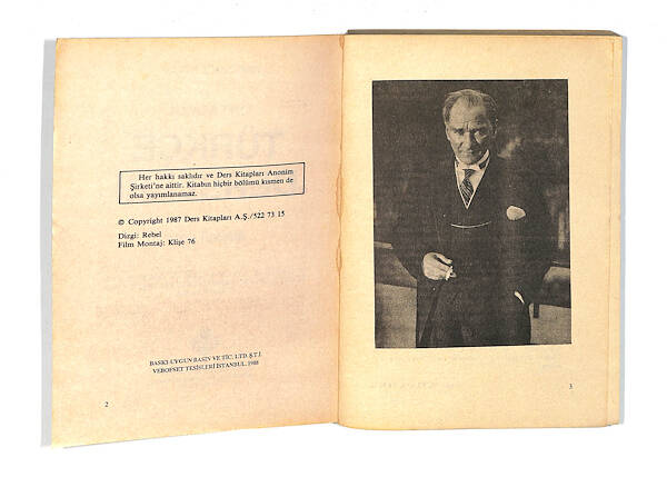 1980's Ortaokul 1.Sınıf Türkçe Dersleri Yardımcı Kitap NDR99748 - 2