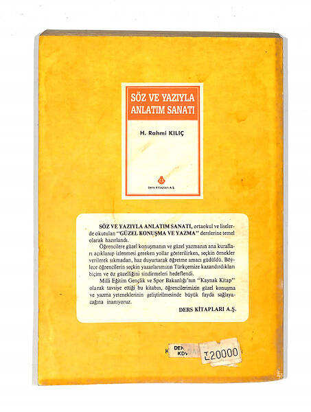 1980's Ortaokul 1.Sınıf Türkçe Dersleri Yardımcı Kitap NDR99748 - 3