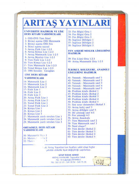 1980's Ortaokul 1.Sınıf Yeni Programa Göre Matematik Yardımcısı Kitabı NDR99755 - 3