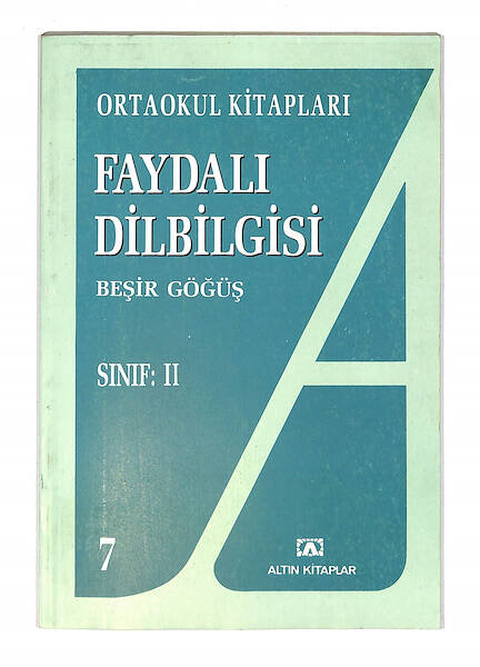 1980's Ortaokul 2.Sınıf Faydalı Dilbilgisi Ders Kitabı NDR99743 - 1