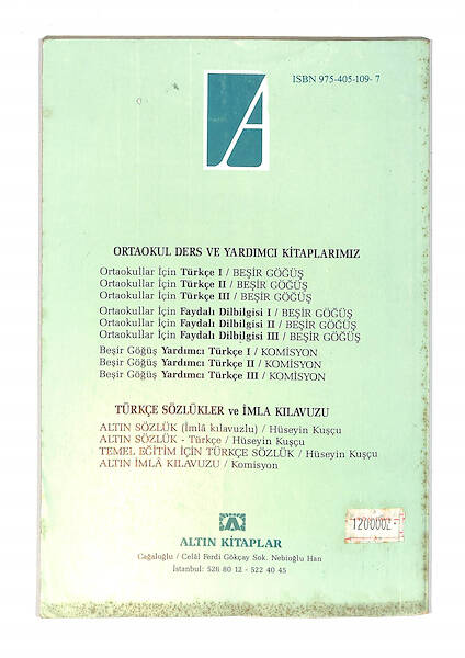 1980's Ortaokul 2.Sınıf Faydalı Dilbilgisi Ders Kitabı NDR99743 - 3