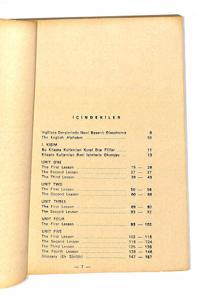 1980's Ortaokul 2.Sınıf İngilizce Yardımcı Ders Kitabı NDR99736 - 2
